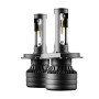 P1 H4 2 PCS DC9-36V / 30W / 6000K / 10000LM IP68 Waterproof Car LED Headlight(Cold White Light)