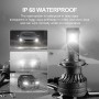 P1 H7 2 PCS DC9-36V / 30W / 6000K / 10000LM IP68 Waterproof Car LED Headlight(Cold White Light)