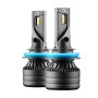 P1 H11 2 PCS DC9-36V / 30W / 6000K / 10000LM IP68 Waterproof Car LED Headlight(Cold White Light)