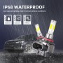 M5 9005 / HB3 / H10 2 PCS DC9-36V / 25W / 6000K / 2500LM IP68 Waterproof Car LED Headlight(Cold White Light)