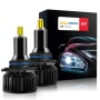 V8 9006 2 PCS DC10-32V / 30W / 6000K / 3800LM IP65 Waterproof Car LED Headlight