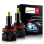 V8 H11 2 PCS DC10-32V / 30W / 6000K / 3800LM IP65 Waterproof Car LED Headlight