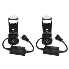 2 PCS T9 H4 6500K / DC9-32V / 8000LM Car LED Headlight(Black)