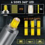 V9 9005 2 PCS DC10-32V / 6000K / 3000LM / 30W IP65 Waterproof Car LED Headlight