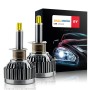 V9 H1 2 PCS DC10-32V / 6000K / 3000LM / 30W IP65 Waterproof Car LED Headlight