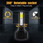 1 Пара V10 H1 6000K / 8000LM / 40W / DC10-32V IP67 Водонепроницаемые автомобильные светодиодные фар