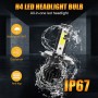 1 Pair V10 H4 6000K / 8000LM / 40W / DC10-32V IP67 Waterproof Car LED Headlight