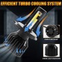 1 Pair V10 H4 6000K / 8000LM / 40W / DC10-32V IP67 Waterproof Car LED Headlight