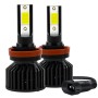 1 Pair V10 H11 6000K / 8000LM / 40W / DC10-32V IP67 Waterproof Car LED Headlight