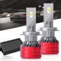 1 Pair F5 H7 DC9-23V / 24W / 6500K / 2500LM IP67 Car LED 3570 Lamp Beads Headlight(White Light)