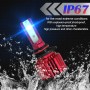 1 Pair F7 9005 DC9-36V / 22W / 2200LM IP67 Car LED COB Lamp Beads Headlight(8000K Ice Blue Light)