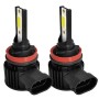 1 Pair F7 H11 DC9-36V / 22W / 2200LM IP67 Car LED COB Lamp Beads Headlight(6000K White Light)