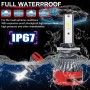 1 Pair F10 880 DC9-23V / 24W / 2500LM / 6000K IP67 Car LED 3570 Lamp Beads Headlight(White Light)