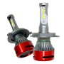 1 Pair F10 H4 DC9-23V / 24W / 2500LM / 6000K IP67 Car LED 3570 Lamp Beads Headlight(White Light)