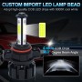 1 Pair V6 5202 DC9-36V / 22W / 2200LM / 6000K IP68 Car LED COB Lamp Beads Headlight