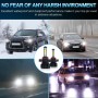 1 Pair V6 5202 DC9-36V / 22W / 2200LM / 6000K IP68 Car LED COB Lamp Beads Headlight