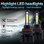 1 Pair V6 9005 DC9-36V / 22W / 2200LM / 6000K IP68 Car LED COB Lamp Beads Headlight