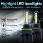 1 Pair V6 9006 DC9-36V / 22W / 2200LM / 6000K IP68 Car LED COB Lamp Beads Headlight