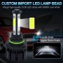 1 Pair V6 9006 DC9-36V / 22W / 2200LM / 6000K IP68 Car LED COB Lamp Beads Headlight