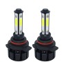 1 Pair V6 9012 DC9-36V / 22W / 2200LM / 6000K IP68 Car LED COB Lamp Beads Headlight