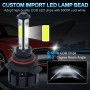 1 Pair V6 9012 DC9-36V / 22W / 2200LM / 6000K IP68 Car LED COB Lamp Beads Headlight