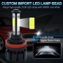 1 Pair V6 H11 DC9-36V / 22W / 2200LM / 6000K IP68 Car LED COB Lamp Beads Headlight