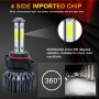 1 Pair V7 5202 DC9-36V / 22W / 2200LM / 6000K IP68 Car LED COB Lamp Beads Headlight(White Light)