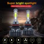 1 Pair V7 9005 DC9-36V / 22W / 2200LM / 6000K IP68 Car LED COB Lamp Beads Headlight(White Light)