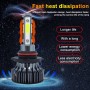 1 Pair V7 9005 DC9-36V / 22W / 2200LM / 6000K IP68 Car LED COB Lamp Beads Headlight(White Light)