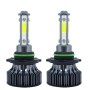 1 Pair V7 9006 DC9-36V / 22W / 2200LM / 6000K IP68 Car LED COB Lamp Beads Headlight(White Light)