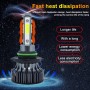 1 Pair V7 9006 DC9-36V / 22W / 2200LM / 6000K IP68 Car LED COB Lamp Beads Headlight(White Light)