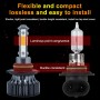 1 Pair V7 9006 DC9-36V / 22W / 2200LM / 6000K IP68 Car LED COB Lamp Beads Headlight(White Light)