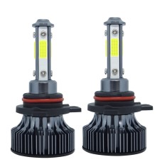 1 Pair V7 9012 DC9-36V / 22W / 2200LM / 6000K IP68 Car LED COB Lamp Beads Headlight(White Light)