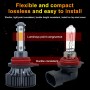 1 Pair V7 9012 DC9-36V / 22W / 2200LM / 6000K IP68 Car LED COB Lamp Beads Headlight(White Light)