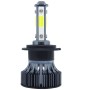 1 Pair V7 H7 DC9-36V / 22W / 2200LM / 6000K IP68 Car LED COB Lamp Beads Headlight(White Light)