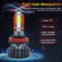 1 Pair V7 H11 DC9-36V / 22W / 2200LM / 6000K IP68 Car LED COB Lamp Beads Headlight(White Light)