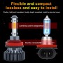 1 Pair V7 H11 DC9-36V / 22W / 2200LM / 6000K IP68 Car LED COB Lamp Beads Headlight(White Light)