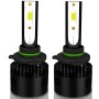 1 Pair P2 9006 DC9-12V / 24W / 2200LM IP68 Car Waterproof Headlight 6LEDs SMD-3570 Lamp Beads(6000K White Light)