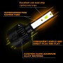 1 Pair P2 H1 DC9-12V / 24W / 2200LM IP68 Car Waterproof Headlight 6LEDs SMD-3570 Lamp Beads(8000K White Light)