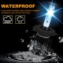 1 Pair P2 H4 DC9-12V / 24W / 2200LM IP68 Car Waterproof Headlight 6LEDs SMD-3570 Lamp Beads(8000K White Light)