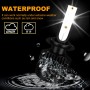 1 Pair P2 H7 DC9-12V / 24W / 2200LM IP68 Car Waterproof Headlight 6LEDs SMD-3570 Lamp Beads(6000K White Light)