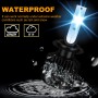 1 Pair P2 H7 DC9-12V / 24W / 2200LM IP68 Car Waterproof Headlight 6LEDs SMD-3570 Lamp Beads(8000K White Light)