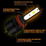 1 Pair P2 H11 DC9-12V / 24W / 2200LM IP68 Car Waterproof Headlight 6LEDs SMD-3570 Lamp Beads(6000K White Light)