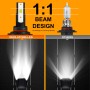 1 Pair Z3 9005 DC9-12V / 24W / 2200LM IP68 Car Waterproof Headlight 6LEDs SMD-3570 Lamp Beads(6000K White Light)