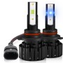 1 Pair Z3 9005 DC9-12V / 24W / 2200LM IP68 Car Waterproof Headlight 6LEDs SMD-3570 Lamp Beads(8000K White Light)