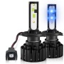 1 Pair Z3 H4 DC9-12V / 24W / 2200LM IP68 Car Waterproof Headlight 6LEDs SMD-3570 Lamp Beads(8000K White Light)