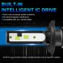 1 Pair Z3 H4 DC9-12V / 24W / 2200LM IP68 Car Waterproof Headlight 6LEDs SMD-3570 Lamp Beads(8000K White Light)