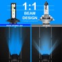 1 Pair Z3 H4 DC9-12V / 24W / 2200LM IP68 Car Waterproof Headlight 6LEDs SMD-3570 Lamp Beads(8000K White Light)