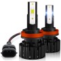 1 Pair Z3 H11 DC9-12V / 24W / 2200LM IP68 Car Waterproof Headlight 6LEDs SMD-3570 Lamp Beads(6000K White Light)