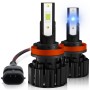 1 Pair Z3 H11 DC9-12V / 24W / 2200LM IP68 Car Waterproof Headlight 6LEDs SMD-3570 Lamp Beads(8000K White Light)